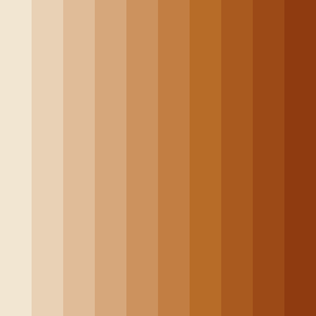Download warm caramel sunset color palette PNG image (square)