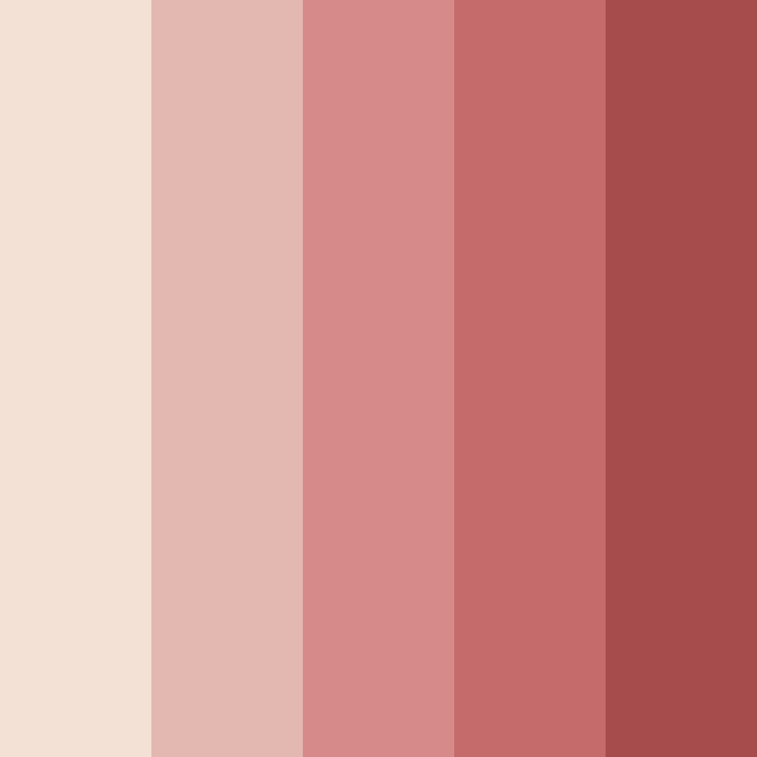 Download shades of red color palette PNG image (square)