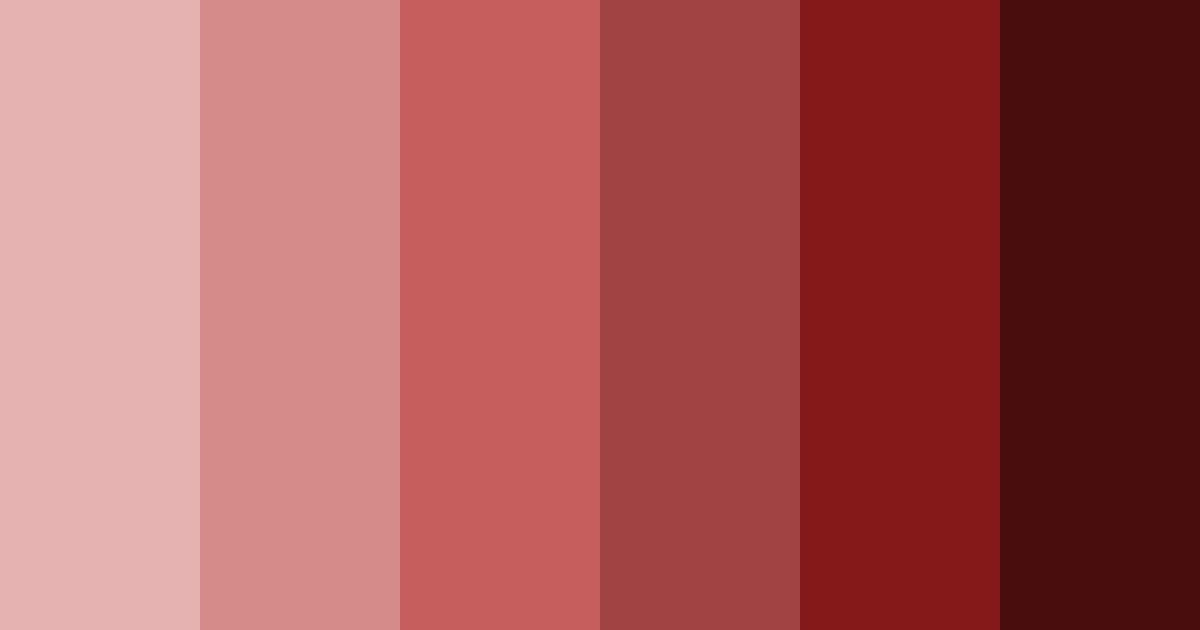 Download dark red color palette PNG image (landscape)