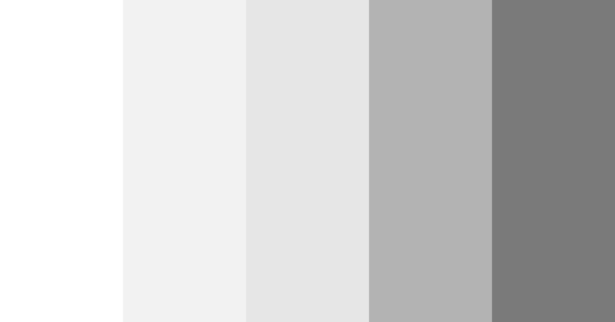 Download shades of white color palette PNG image (landscape)
