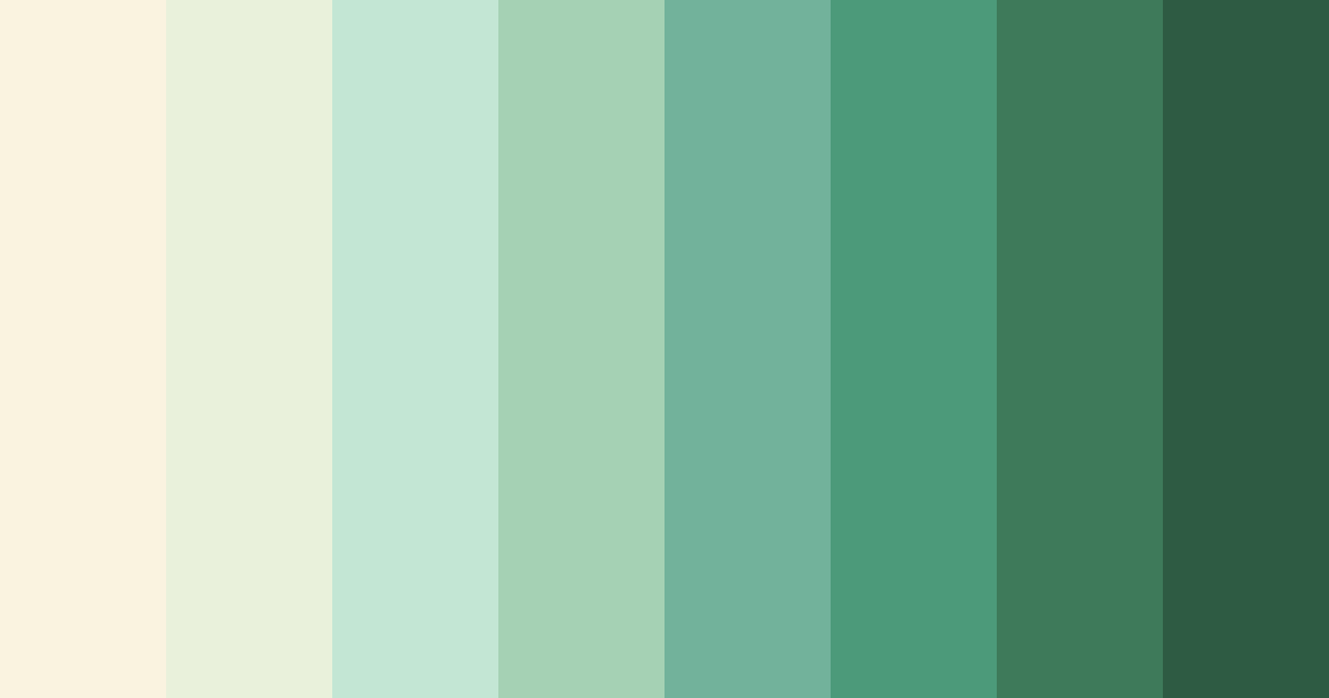 Download green beige dream color palette PNG image (landscape)