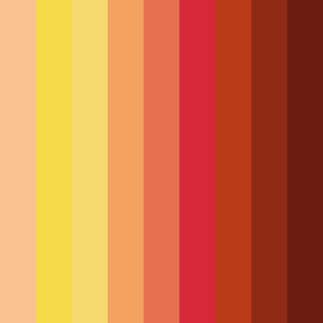 Download autumn's embrace color palette PNG image (square)