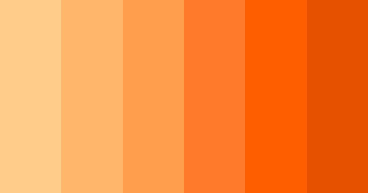 Download orange love color palette PNG image (landscape)
