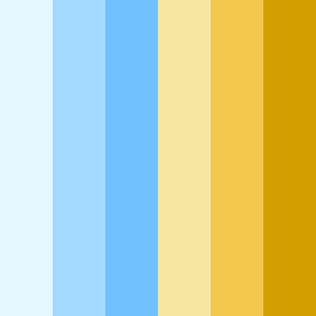 Download blue beach dunes color palette PNG image (square)