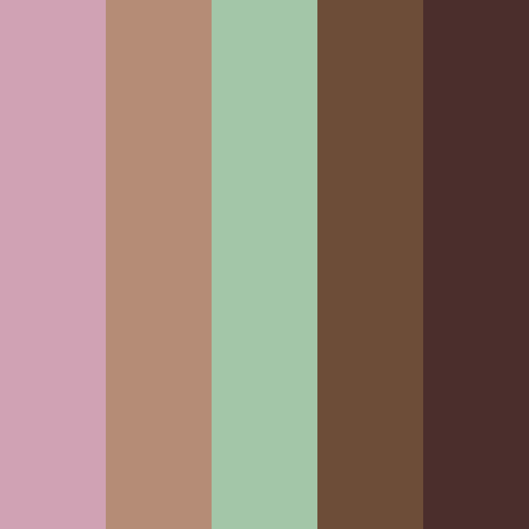 Download berry brown green color palette PNG image (square)