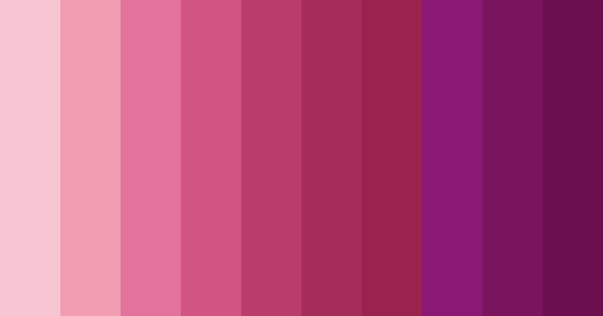 Download deep pink color palette PNG image (landscape)