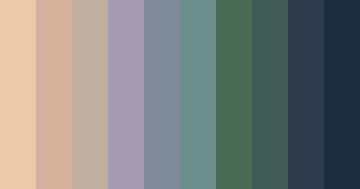 Download muted blue color palette PNG image (landscape)