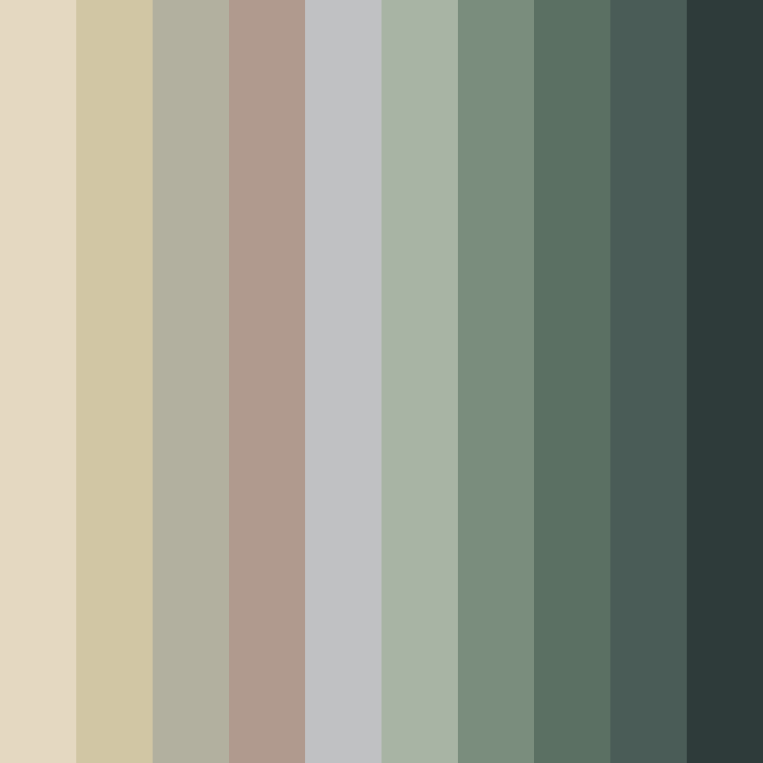 Download muted serenity color palette PNG image (square)