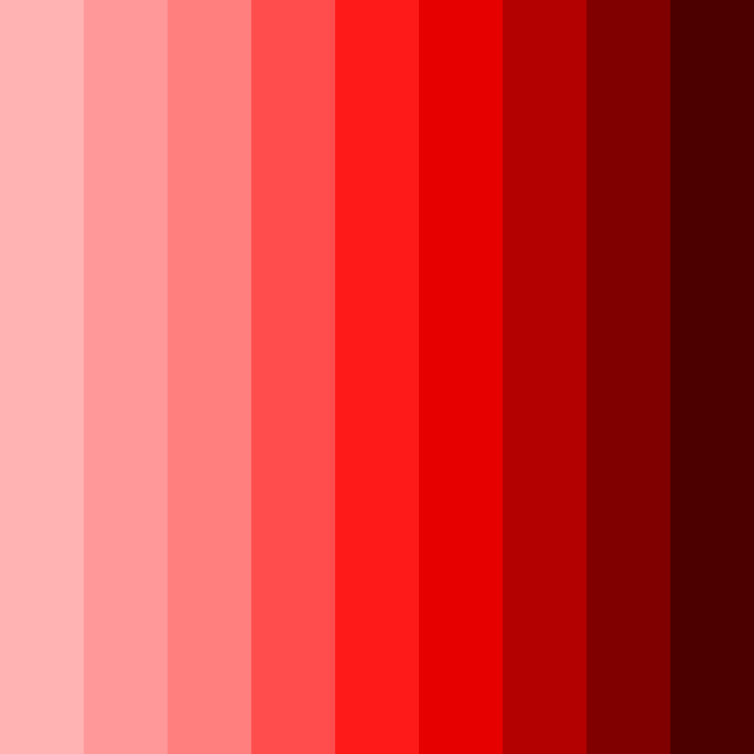 Download red rainbow color palette PNG image (square)
