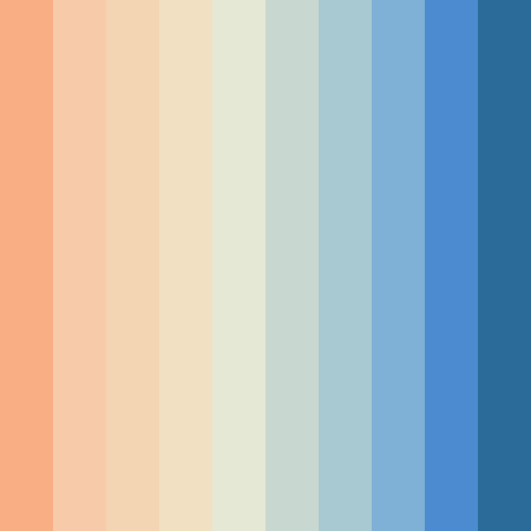 Download sunset serenity color palette PNG image (square)