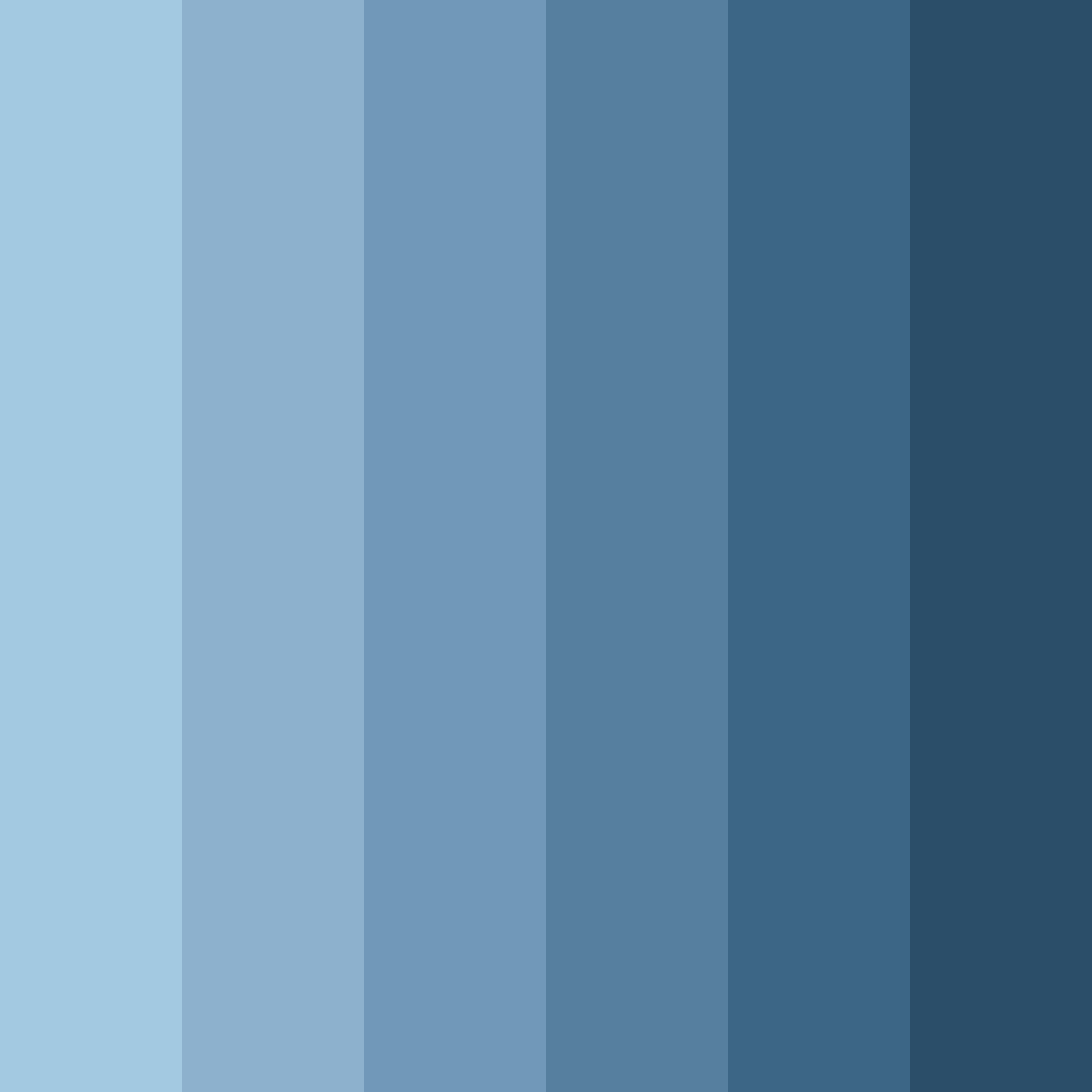 Download muted blue serenity color palette PNG image (square)