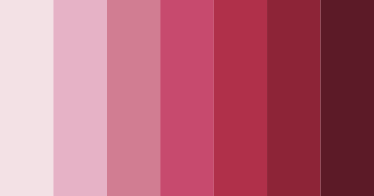 Download red wine shades color palette PNG image (landscape)