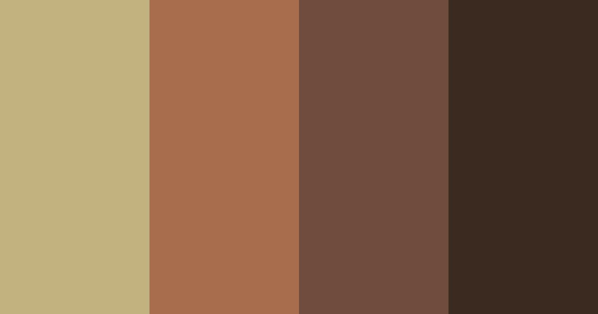 Download brown chocolate color palette PNG image (landscape)