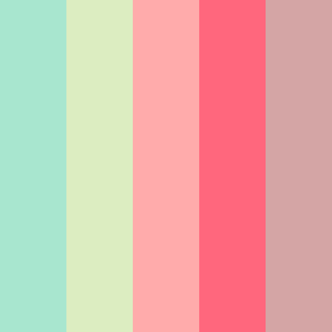 Download serene garden bliss color palette PNG image (square)