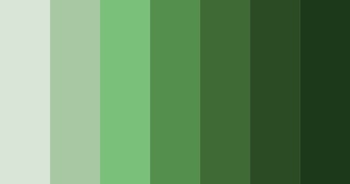 Download verdant canopy color palette PNG image (landscape)
