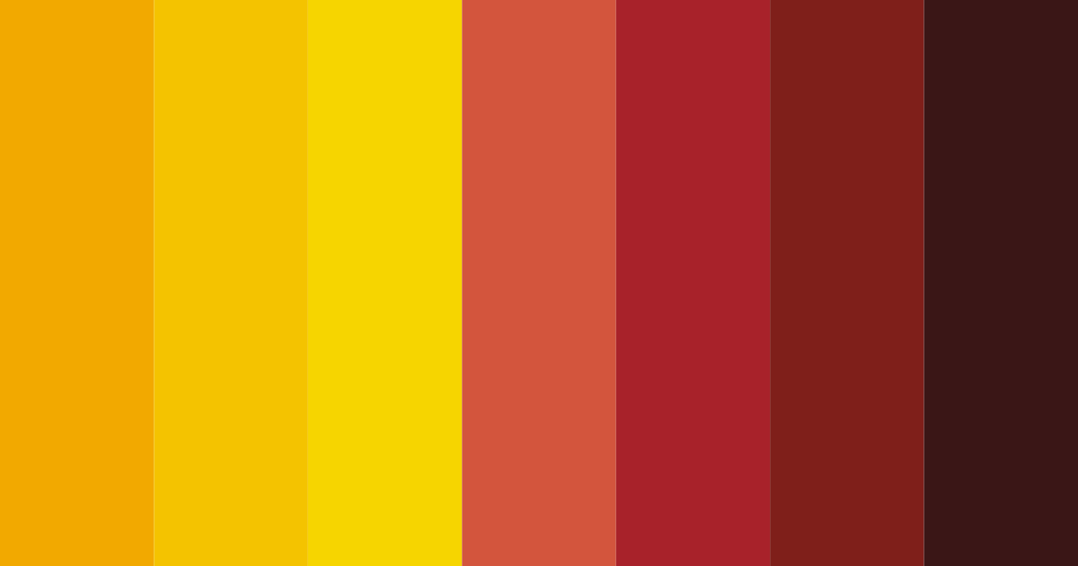 Download yellow red color palette PNG image (landscape)