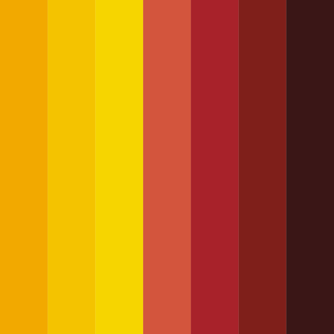 Download yellow red color palette PNG image (square)