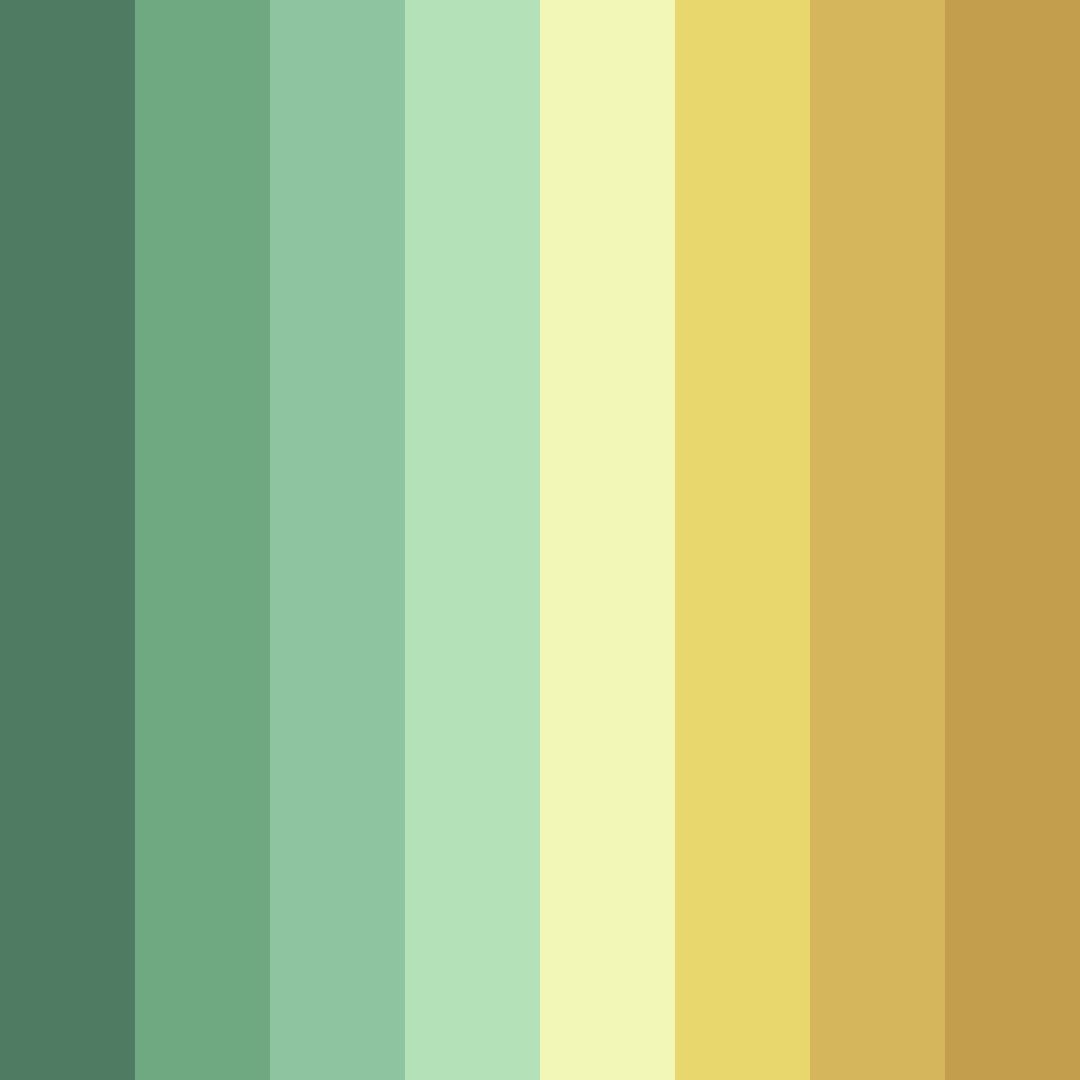 Download serene garden color palette PNG image (square)
