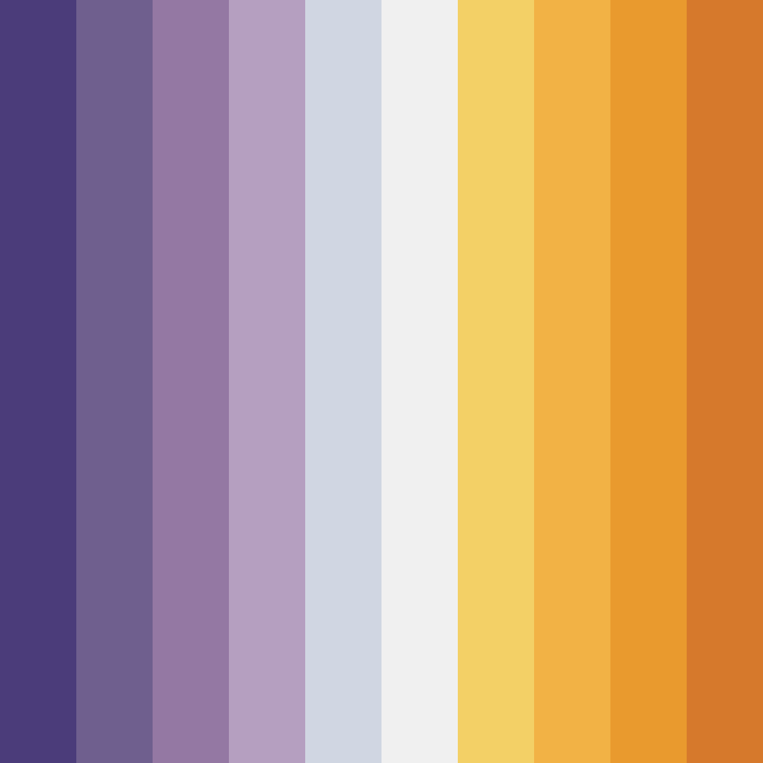 Download shades of purple color palette PNG image (square)