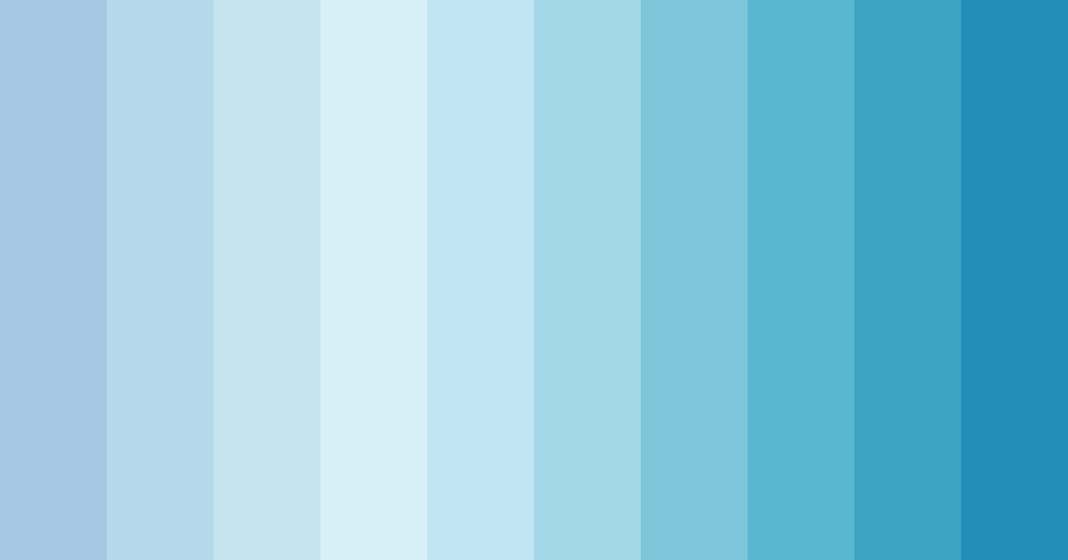 Download shades of blue color palette PNG image (landscape)