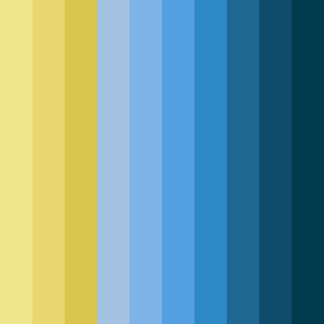 Download light blue and yellow color palette PNG image (square)