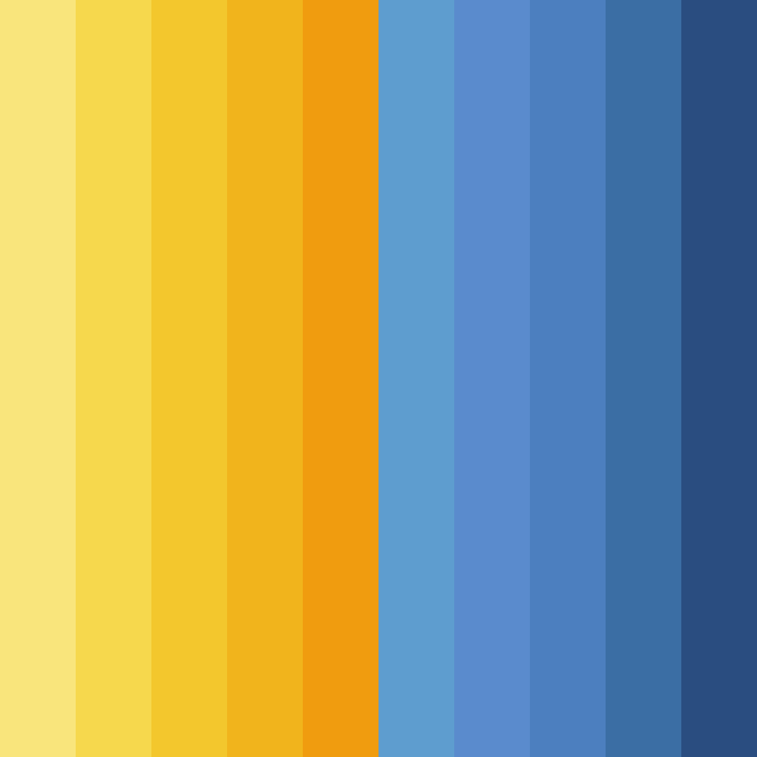 Download golden tides color palette PNG image (square)