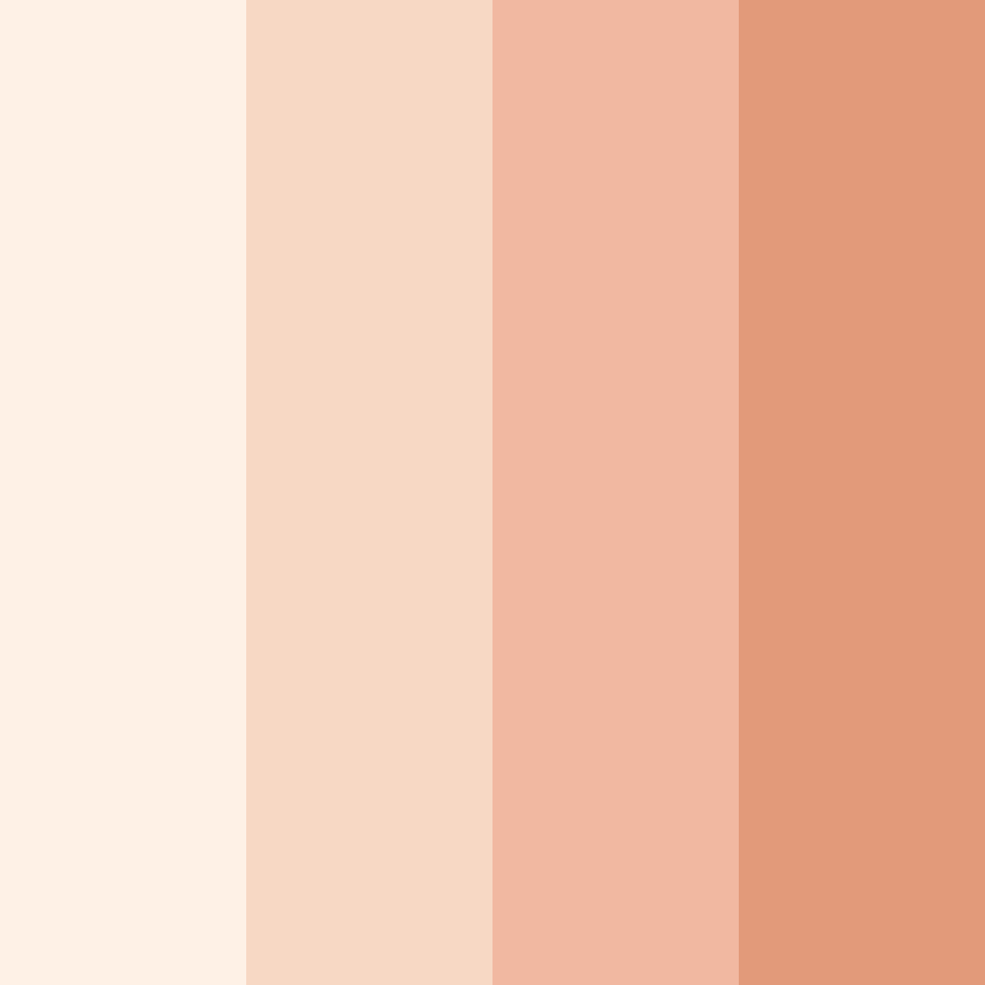 Download peachy dream color palette PNG image (square)