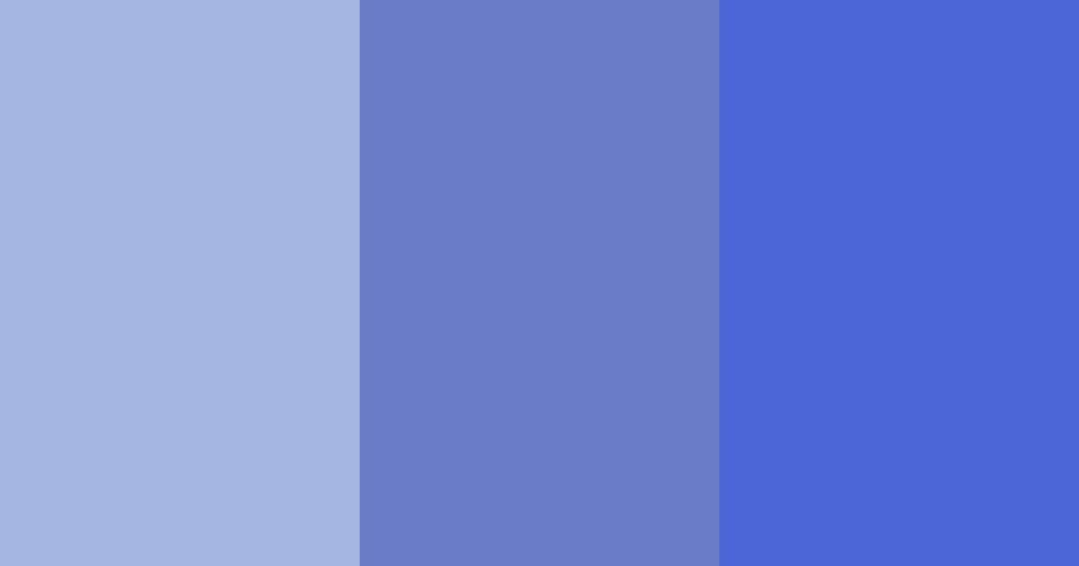 Download blue shades color palette PNG image (landscape)