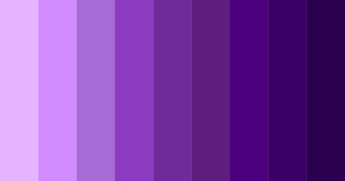 Download neon purple dreams color palette PNG image (landscape)