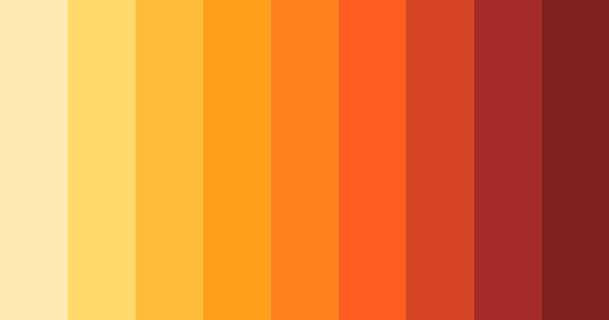 Download warm red color palette PNG image (landscape)