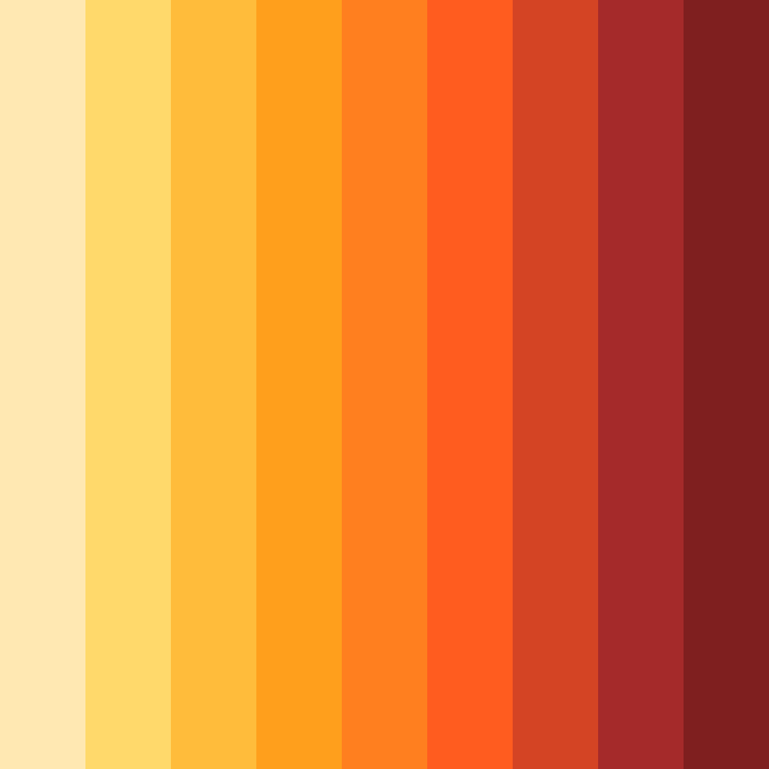 Download warm red color palette PNG image (square)