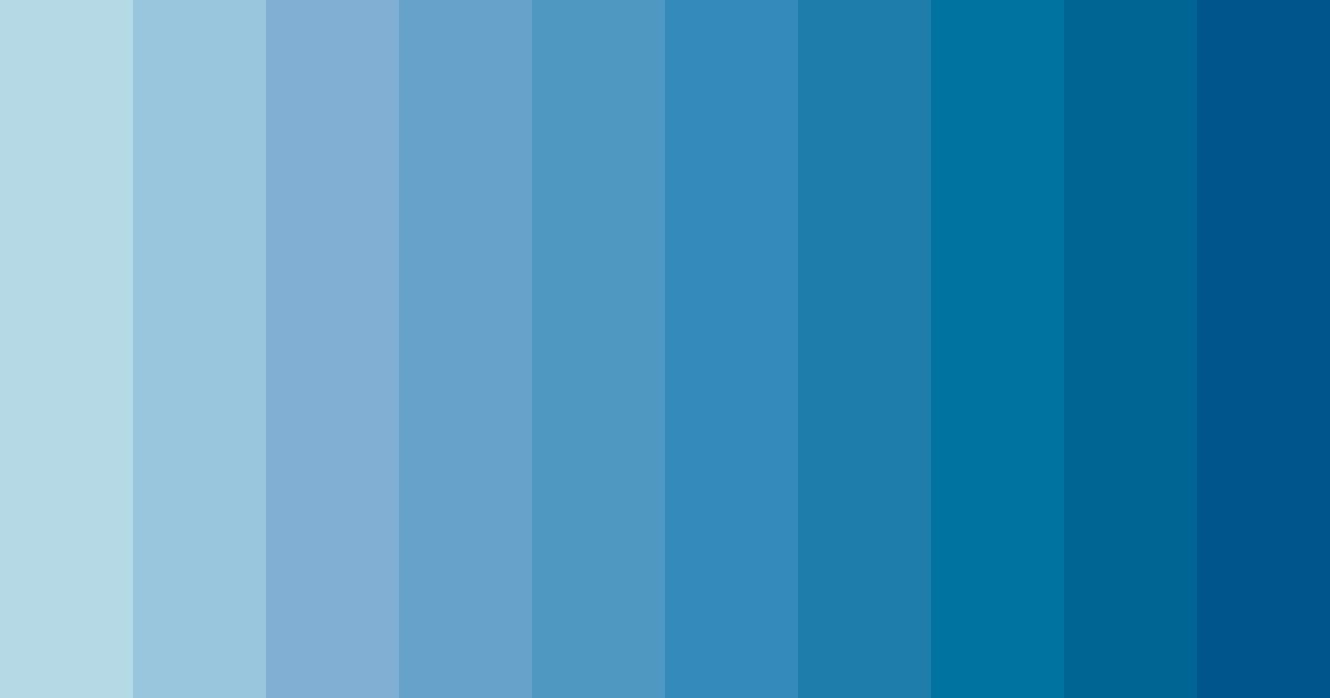 Download pastel blue bliss color palette PNG image (landscape)
