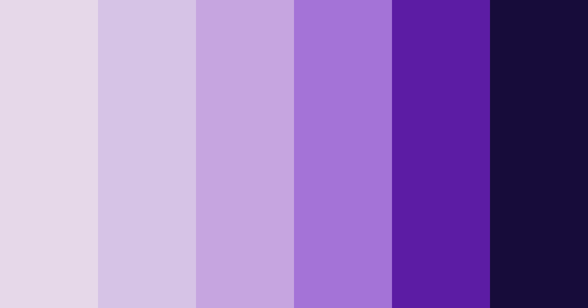 Download midnight lavender dreams color palette PNG image (landscape)
