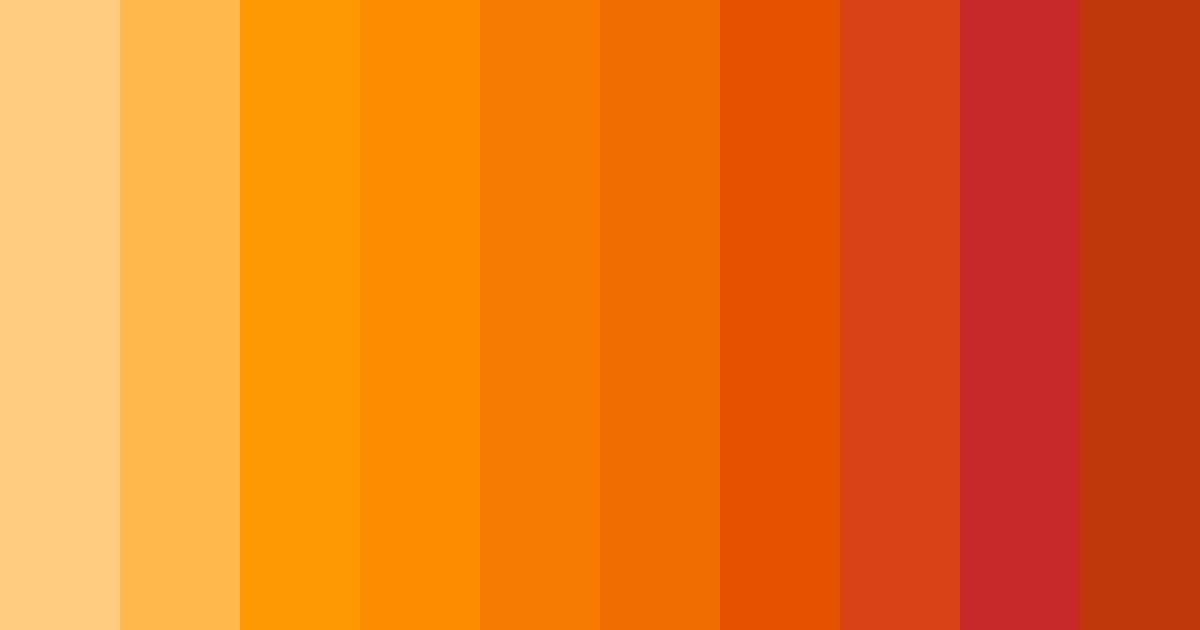 Download orange carrot color palette PNG image (landscape)