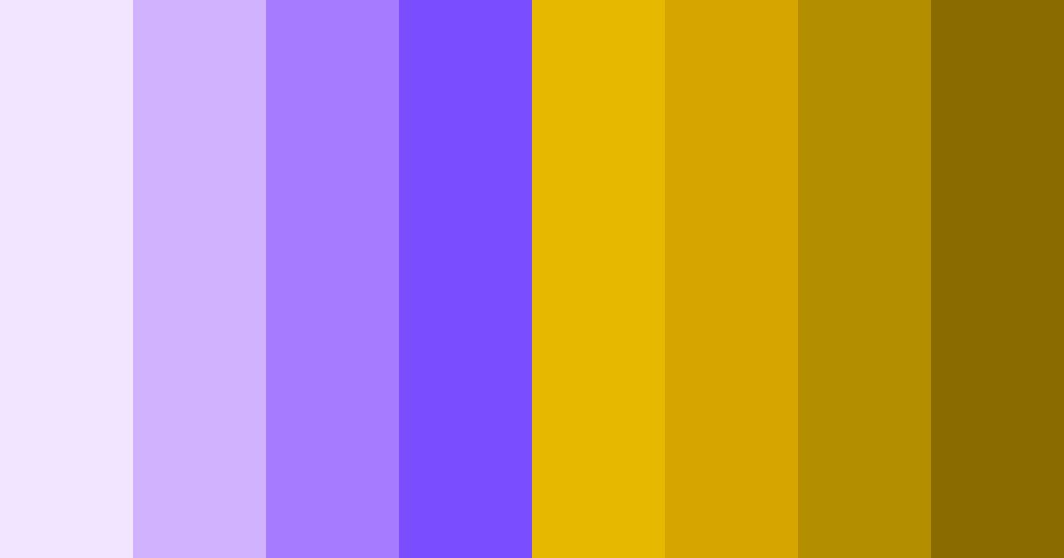 Download purple gold color palette PNG image (landscape)