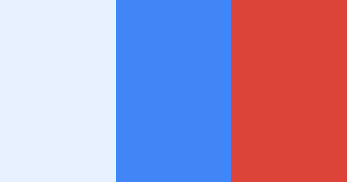 Download blue google color palette PNG image (landscape)