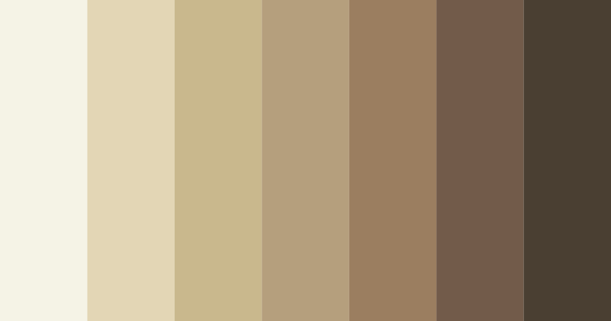 Download brown cat color palette PNG image (landscape)