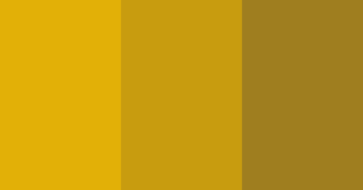 Download golden shades color palette PNG image (landscape)