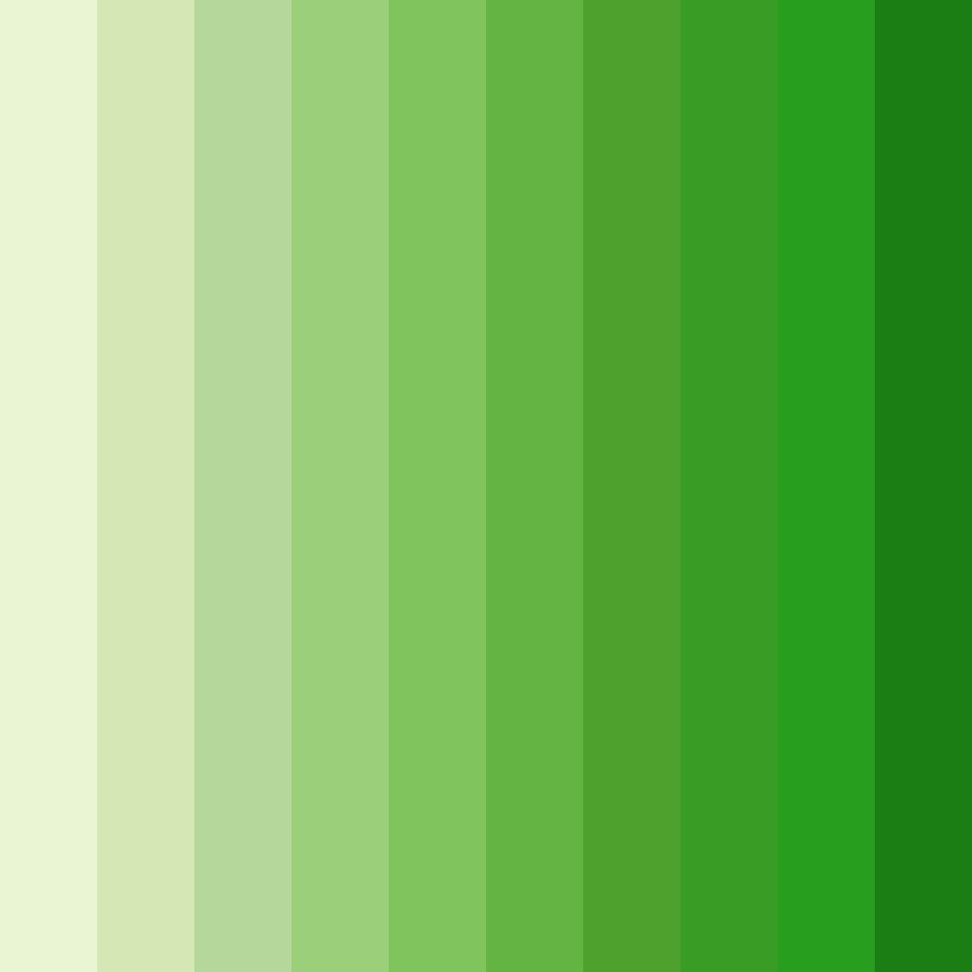 Download luminous feline greens color palette PNG image (square)