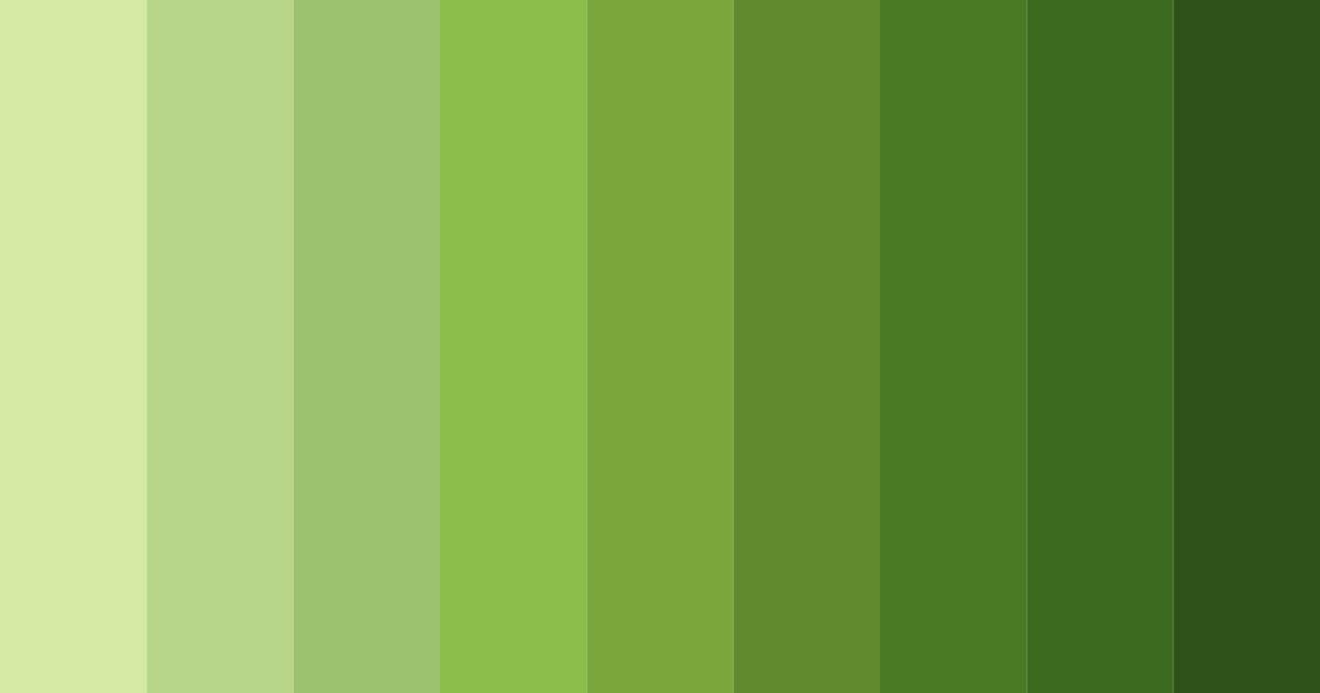 Download yellowish green serenity color palette PNG image (landscape)