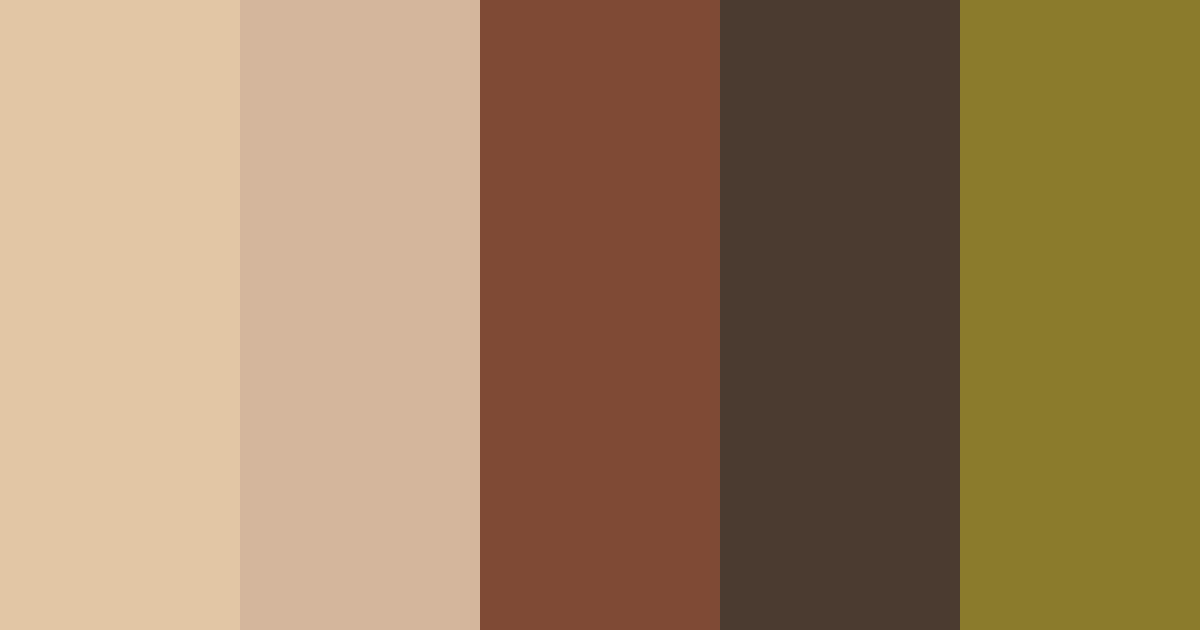 Download rustic harvest color palette PNG image (landscape)