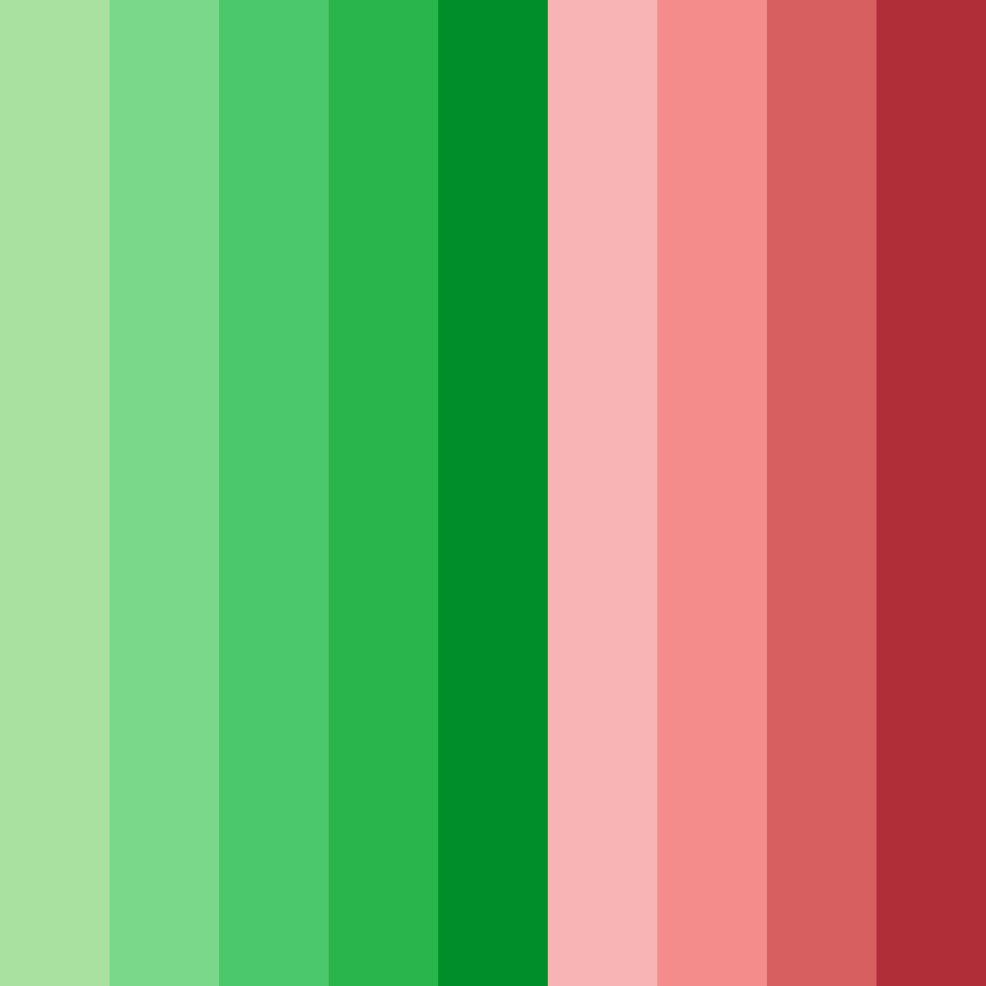 Download green and red harmony color palette PNG image (square)