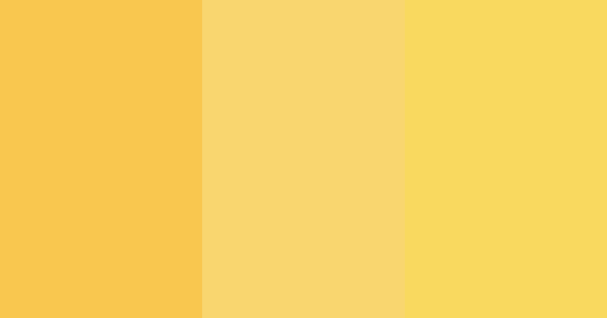 Download yellow sunshine color palette PNG image (landscape)