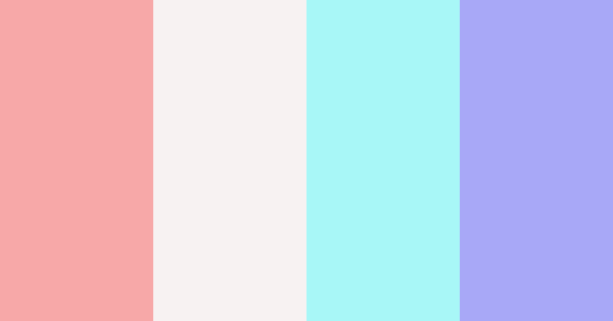 Download pastel rainbow color palette PNG image (landscape)