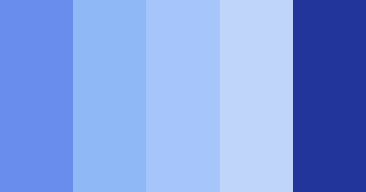 Download blue serenity color palette PNG image (landscape)