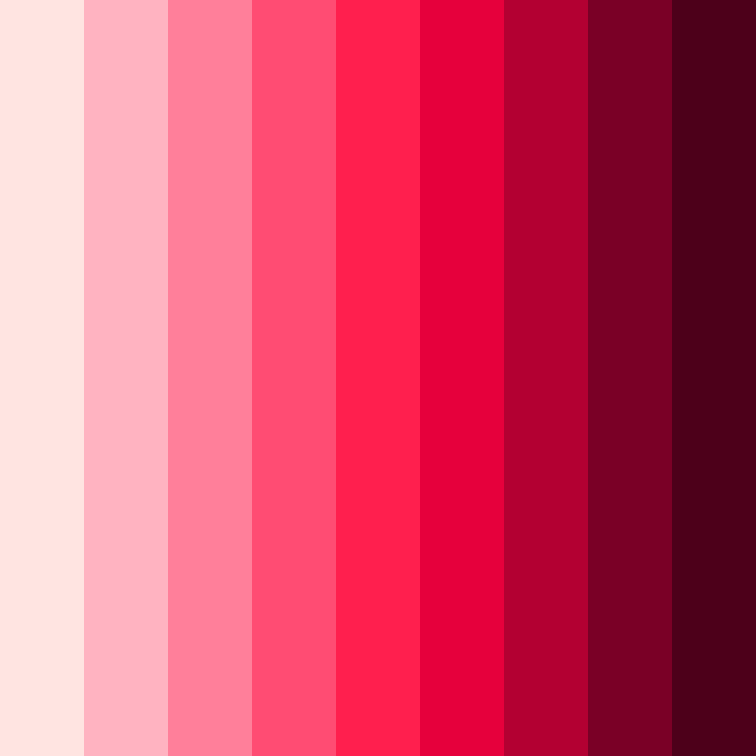 Download light pink shades color palette PNG image (square)