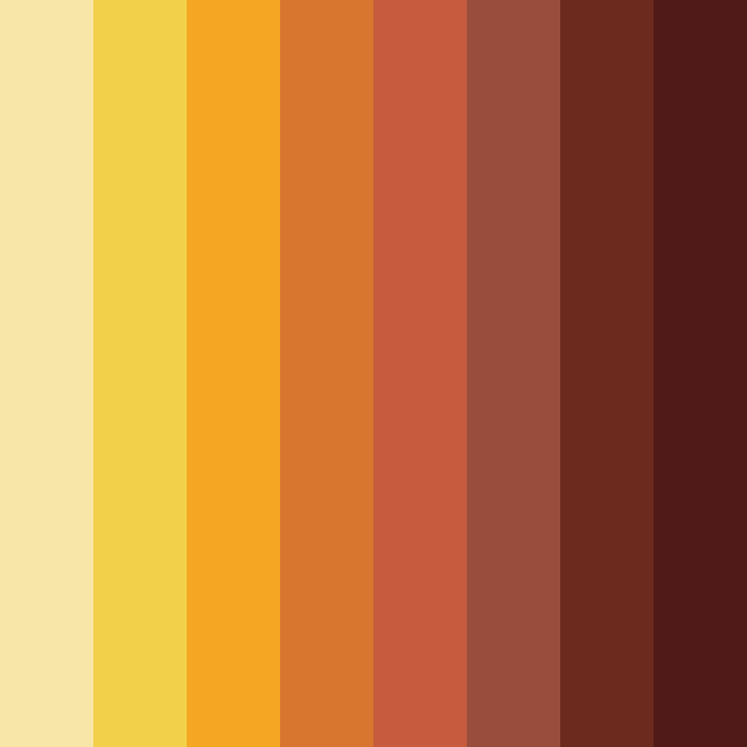 Download autumn ember glow color palette PNG image (square)