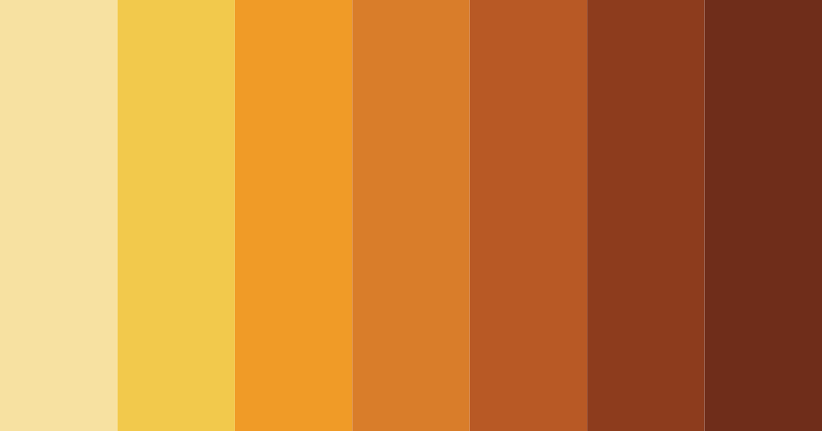 Download autumnal golds color palette PNG image (landscape)