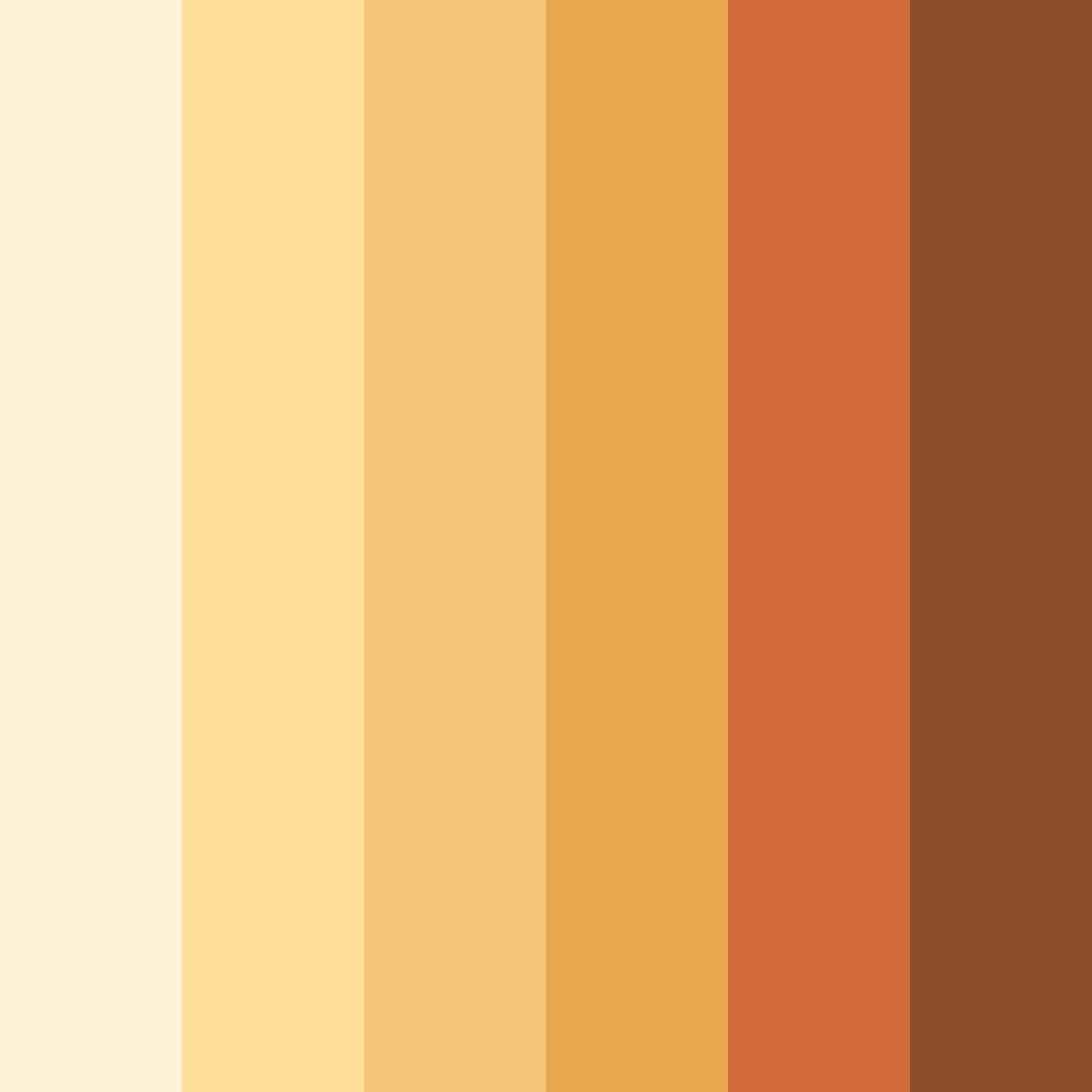 Download autumn glow color palette PNG image (square)