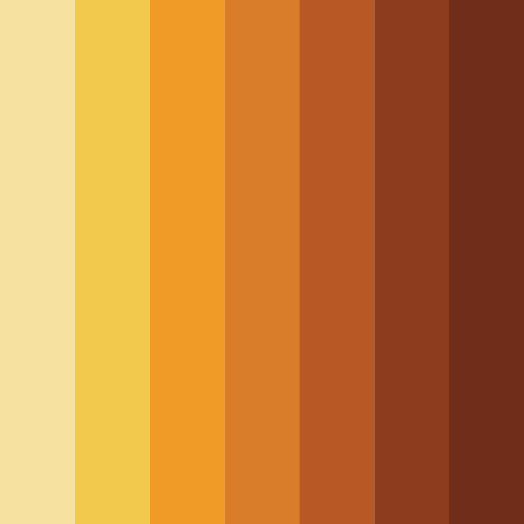 Download autumnal golds color palette PNG image (square)